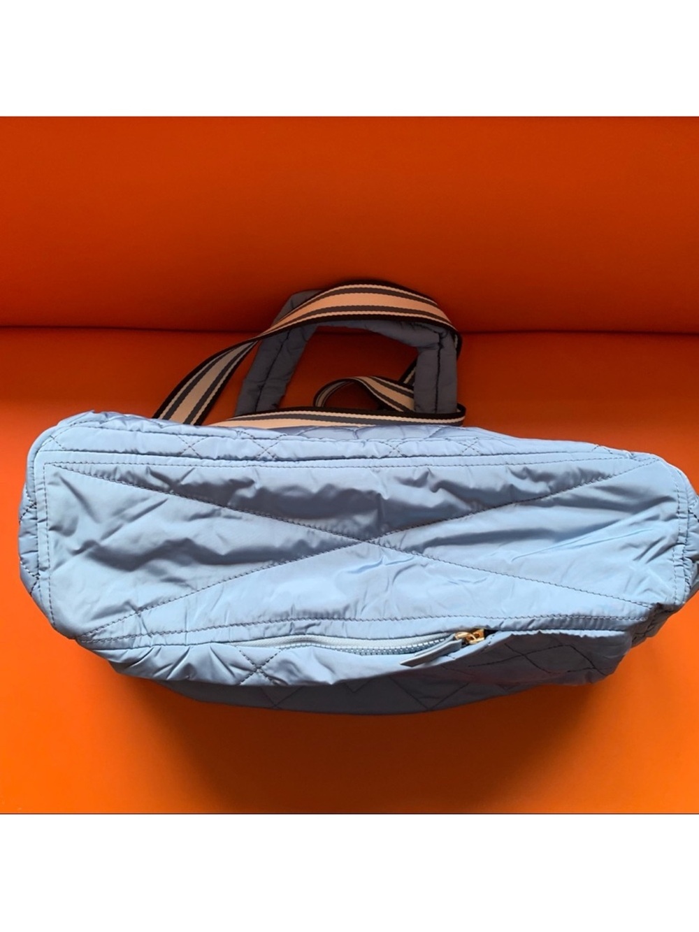 New! Marc Jacobs Quilted Nylon Weekender Sports Travel Duffel Bag in Blue Haven - Picture 9 of 12